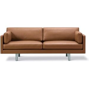 Erik Jørgensen EJ220 2062 2 Pers. Sofa 100 L: 212 cm - Cognac Omni Læder/Krom