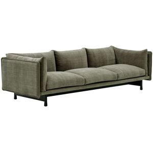 Wendelbo Kite 3 Seater Sofa L: 260 cm - Sortbejdset Eg/Roco Col. 8