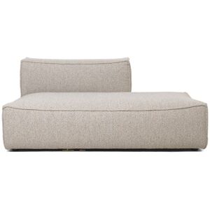 Ferm Living Catena Sofa Open End Right L301 Confetti Bouclé 170x108 cm - Light Grey