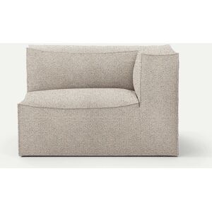 Ferm Living Catena Sofa Armrest Right Confetti Bouclé L401 76x138 cm - Light Grey