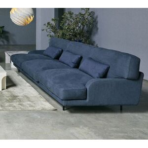 Gubi Flaneur Sofa 3 Seater B: 270 cm - Black Matt/Drive 1127