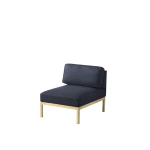 FDB Møbler L37 7-9-13 sofamodul midt med ryg 70x90 cm - Blå/Eg