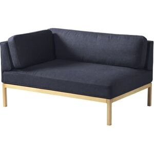 FDB Møbler L37 7-9-13 Venstre Hjørne 130x90 cm - Dark Blue/Main Line Flax