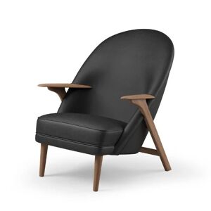 Warm Nordic Wingman Lounge Chair SH: 42 cm - Vitoria 0500/Oiled Oak