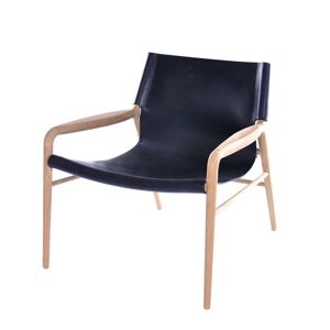 OxDenmarq OX Denmarq RAMA Chair Lænestol H: 70 cm - Soap treated Oak/Black