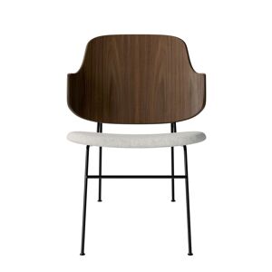 Audo Copenhagen The Penguin Lounge Chair SH: 42 cm - Walnut/Hallingdal Grey