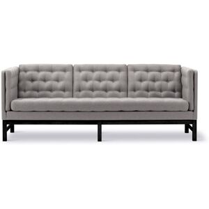 Fredericia EJ315 3 Pers. Sofa L: 210 cm - Luce 005 Scoria/Black Lacquered