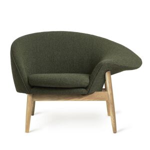 Warm Nordic Fried Egg Loungestol Højre SH: 40 cm - Oiled Oak/09 Pine Green Barnum