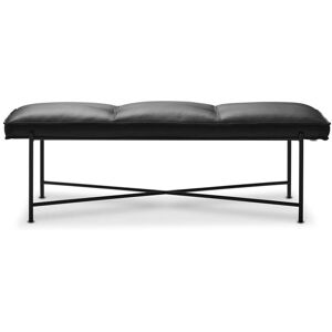 HANDVÄRK FURNITURE Grand Bench L: 140 cm - Sort/Sort Læder