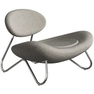 Woud Meadow Lounge Chair SH: 37 cm - Alpine Grey/Chrome