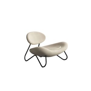 Woud Meadow Lounge Chair SH: 37 cm - Sisu Beige/Black