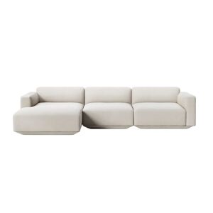 &Tradition Develius 3 Pers. Sofa med lav arm og Venstrevendt Chaiselong L: 309 cm - Linara Stone 2494/266