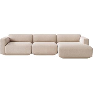 &Tradition Develius 3 Pers. Sofa med lav arm og Højrevendt Chaiselong L: 309 cm - Karakorum 003