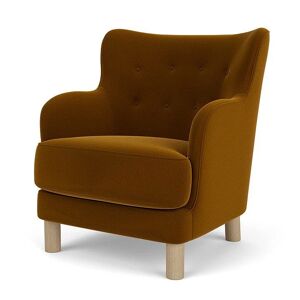 Audo Copenhagen Constance Lounge Chair SH: 43,6 cm - Oak/Grand Mohair 2600