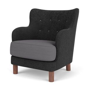Audo Copenhagen Constance Lounge Chair SH: 43,6 cm - Walnut/Hallingdal 65 173