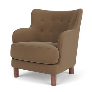Audo Copenhagen Constance Lounge Chair SH: 43,6 cm - Walnut/Grand Mohair 1103