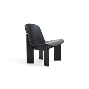 Hay Chisel Lounge Chair SH: 39 cm - Black Lacquered Oak