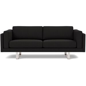 Erik Jørgensen EJ 280 2 Pers. Sofa 86 L: 210 cm - Njord Mørk Grå/Børstet Krom