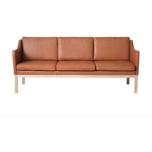 FDB Møbler J182 MK46 3 Personers Sofa L: 203 cm - Cognac Læder