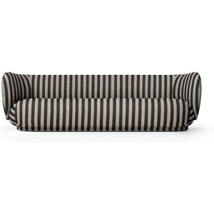 Ferm Living Rico 4-Seater Sofa Louisiana B: 260 cm - Sand/Black