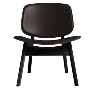 Ro Collection Pandora Lounge Sæde- og Rygpolstret SH: 39,1 cm - Black Lacquered Oak/Standard Dark Brown