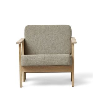 Form & Refine Block Lounge Chair SH: 39 cm - White Oak/Hallingdal 65