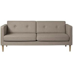 FDB Møbler Firhøj 2,5 Pers Sofa L: 198 cm - MLF26/Lysebrun