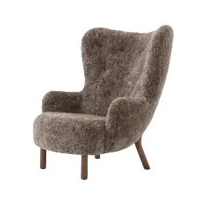 &Tradition Petra VB3 Lounge Chair SH: 40 cm - Oiled Walnut/Sahara