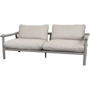 Cane-line Outdoor Sticks 2 pers. Sofa inkl. Hynder L: 194 cm - Taupe Aluminium/Sand