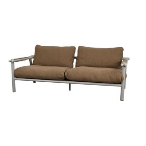Cane-line Outdoor Sticks 2-Seater Sofa B: 194 cm - Taupe/Umber Brown