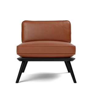 Fredericia 1711 Spine Lounge Suite Chair Petit - Læder Cera/Ask