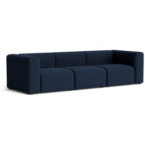 HAY Mags 3 Seater Combination 1 L: 268,5 cm - Flamiber Dark Blue J4/Black Stained Beech