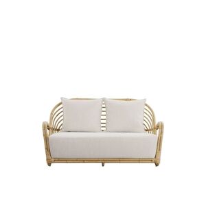 Sika Design Charlottenborg 2-Pers. Sofa B: 137 cm - Natur Rattan/Tempotest White