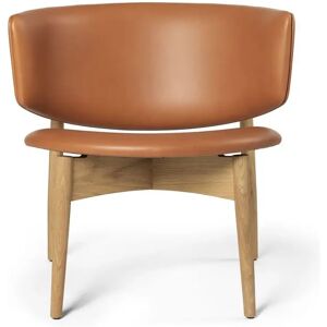 Ferm Living Herman Lounge Chair H: 71 cm - Oak/Envy Cognac Leather