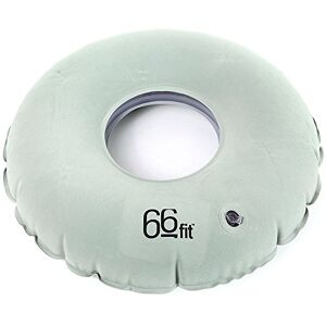 66Fit Inflatable Round Velvet Cushion Grey , 46cm