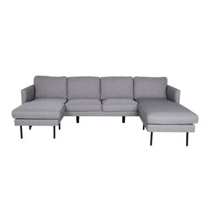 Zoom sofa U-sofa grå.