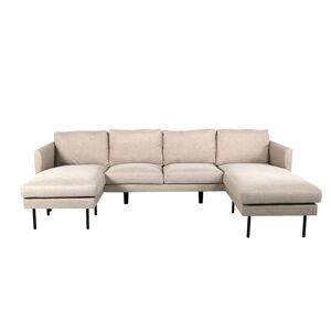 Zoom sofa U-sofa brun.