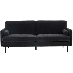 Antibes Sofa 3 pers velour mørkegrå.