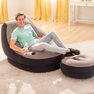 Intex oppustelig stol med puf Ultra Lounge Relax 68564NP