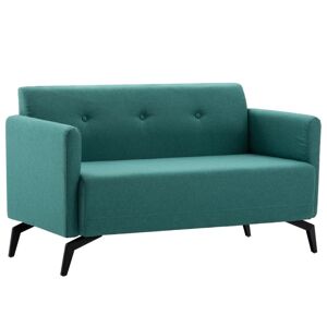 vidaXL 2-personers sofa 115x60x67 cm stofbetræk grøn