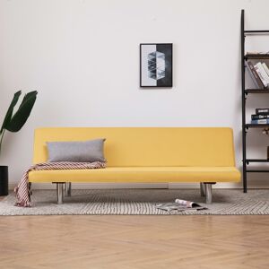 vidaXL sovesofa polyester gul