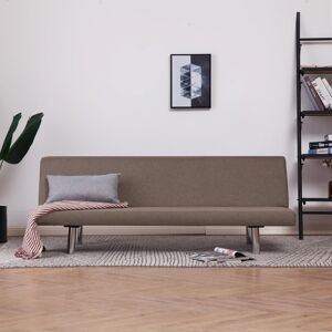 vidaXL sovesofa polyester gråbrun