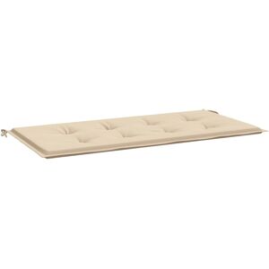 vidaXL hynde til havebænk 120x50x3 cm oxfordstof beige