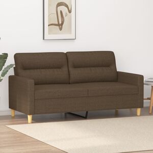 vidaXL 2-personers sofa 140 cm stof brun