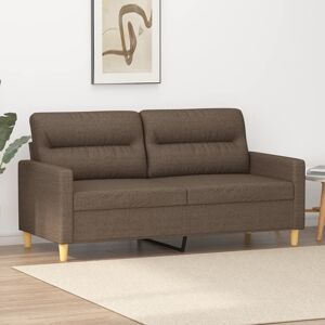 vidaXL 2-personers sofa 140 cm stof gråbrun