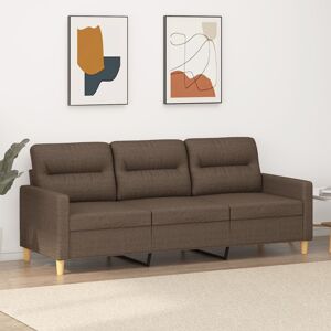 vidaXL 3-personers sofa 180 cm stof gråbrun