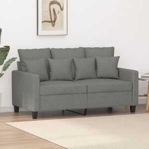 vidaXL 2-personers sofa 120 cm stof mørkegrå