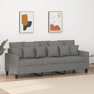 vidaXL 3-personers sofa 180 cm stof mørkegrå