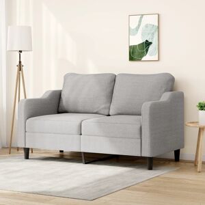 vidaXL 2-personers sofa 140 cm stof lysegrå