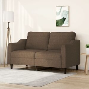 vidaXL 2-personers sofa 140 cm stof brun